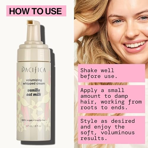 Pacifica Hair Mousse - Vanilla Oat Milk – Light Hold for Soft Volume & Hydration, Touchable Hold, Vegan & Cruelty-Free, 5 fl oz - görsel 10