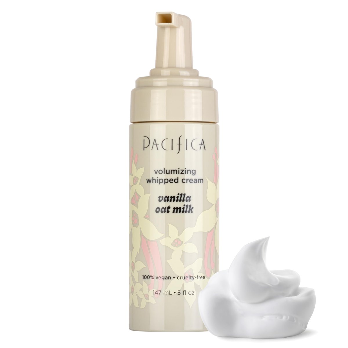 Pacifica Hair Mousse - Vanilla Oat Milk – Light Hold for Soft Volume & Hydration, Touchable Hold, Vegan & Cruelty-Free, 5 fl oz - görsel 1
