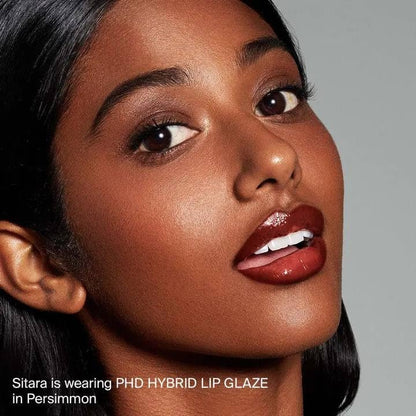 HAUS LABS BY LADY GAGA PHD Hybrid Lip Glaze - Persimmon (Reddish Brown) + Bonus ENTEL Aloe Vera Sheet Masque