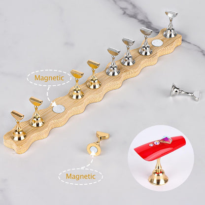 Tbestmax 2 Sets Nail Holder Stand for Press on Nails Display - Wooden Wave Shape Nails Holder (Wave 10, 2 Sets) Avelisse