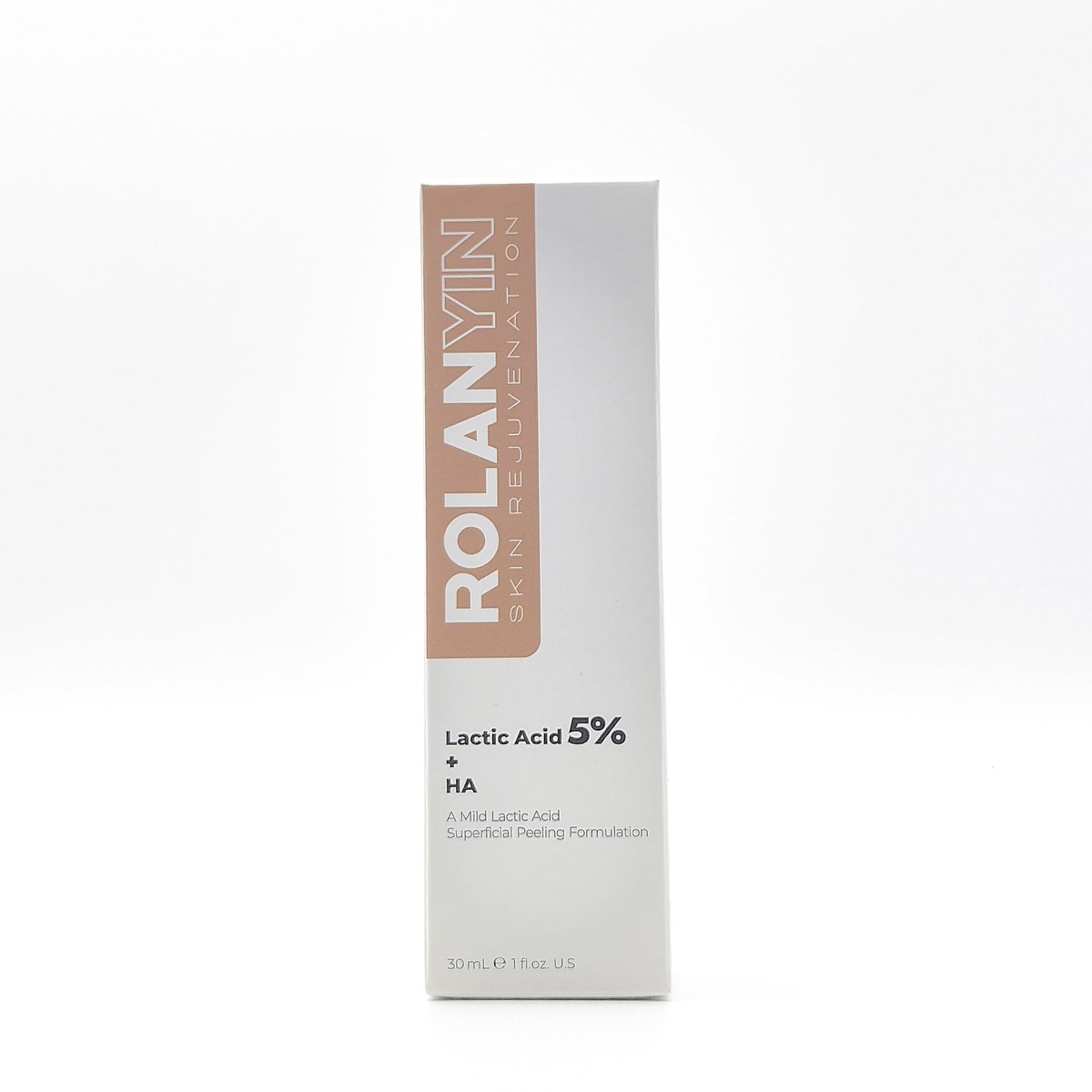 ROLANYIN Lactic Acid 5% + HA Facial Serum – Exfoliating, Hydrating, and Smoothing Serum for Anti-Aging and Pore Minimizing Avelisse