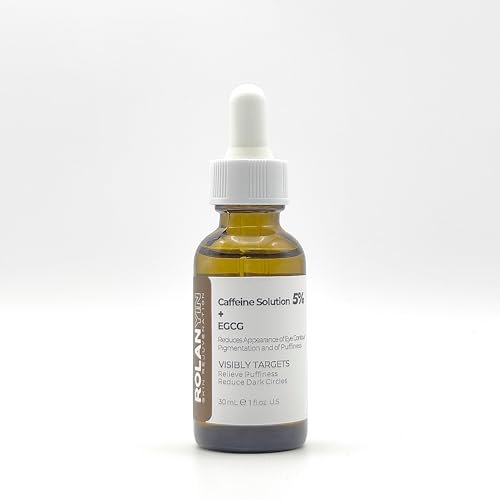 ROLANYIN Caffeine Solution 5% + EGCG Eye Serum – Puffiness Reduction, Dark Circle Treatment, Hydrating, Firming & Soothing Anti-Aging Eye Care (1 Fl Oz) - görsel 16