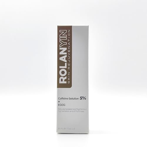 ROLANYIN Caffeine Solution 5% + EGCG Eye Serum – Puffiness Reduction, Dark Circle Treatment, Hydrating, Firming & Soothing Anti-Aging Eye Care (1 Fl Oz) - görsel 18