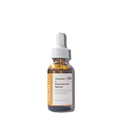 ROLANYIN Vitamin C 10% + Niacinamide Facial Serum - Hydrating, Anti-Aging, Firming, Radiance-Boosting Skin Care, 1 Fl Oz - görsel 2