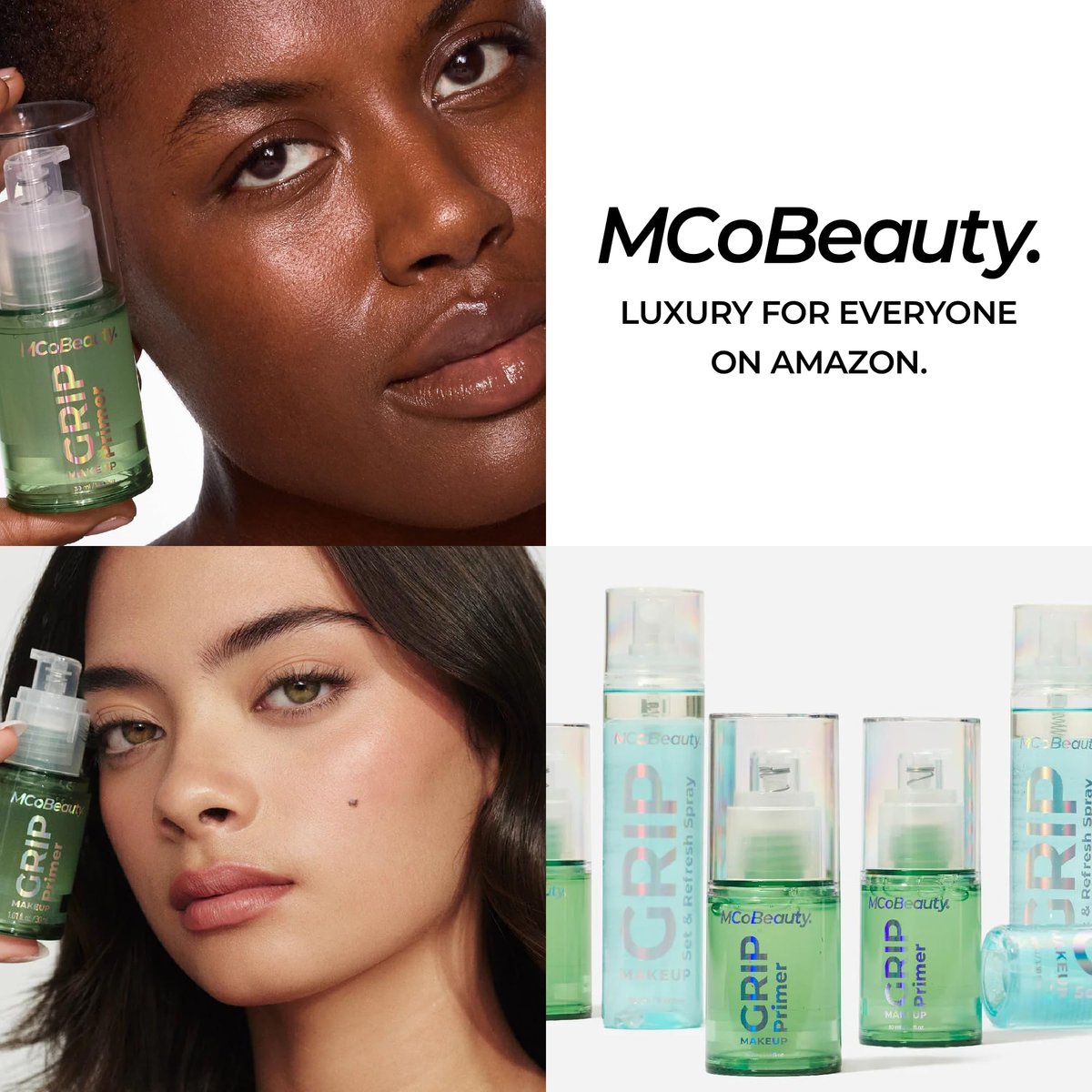 MCoBeauty Grip Primer - Grippy Hold Lightweight Makeup Primer with Aloe Vera, Niacinamide & Vitamin E - Hydrating Gel Base for Long-Lasting Makeup - görsel 15
