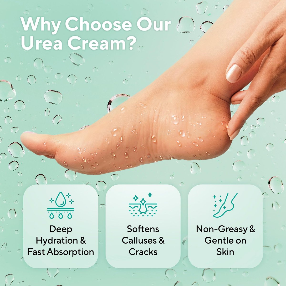 Lavinso Urea Cream 40 Percent for Feet – Maximum Strength Foot Cream for Calluses, Dry Cracked Heels & Rough Skin Repair for Men and Women - görsel 4