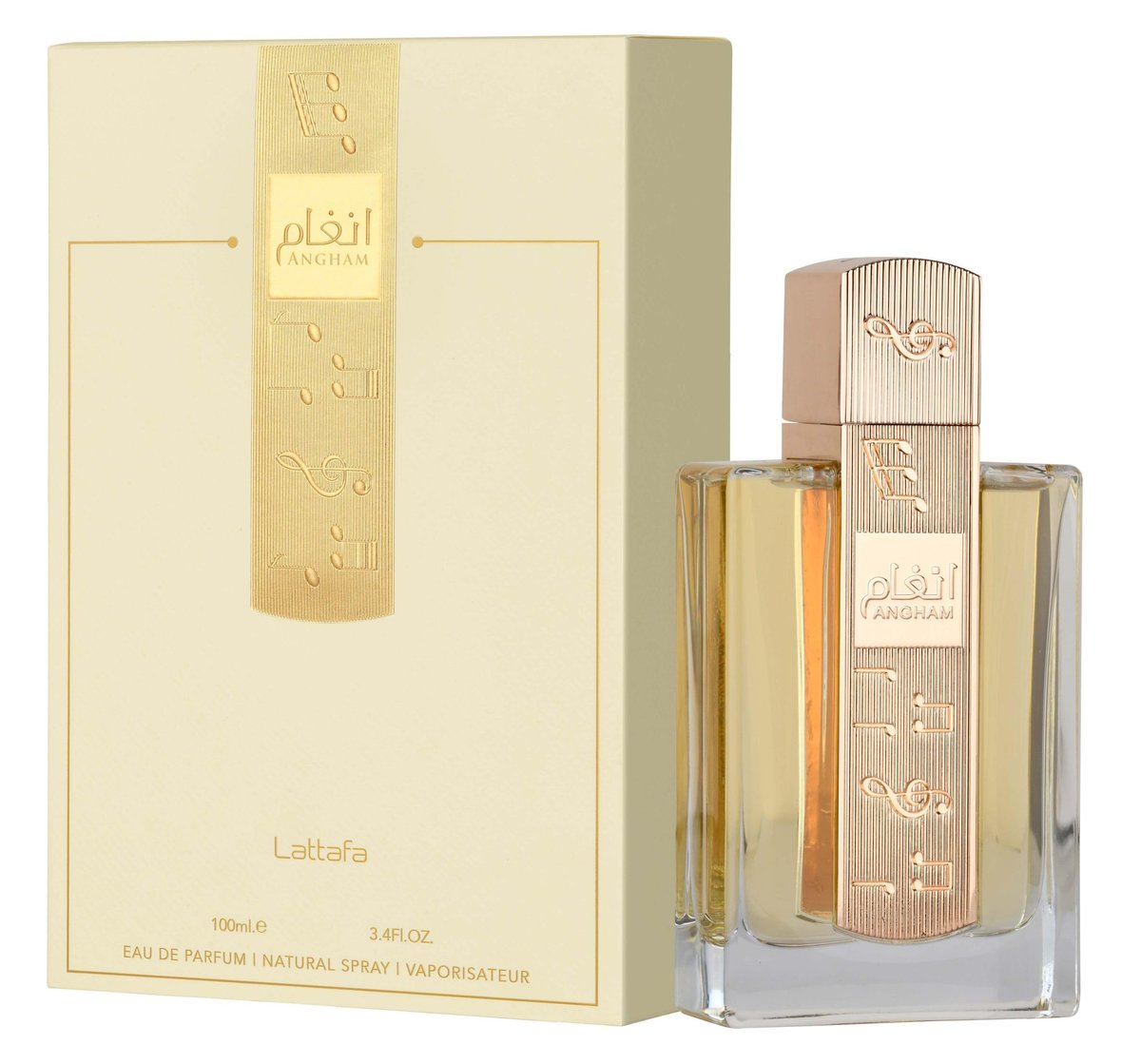 Lattafa Angham Eau de Parfum - Citrus Lavender Musk Amber Vanilla Unisex Fragrance 100ml Avelisse