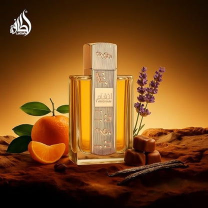 Lattafa Angham Eau de Parfum - Citrus Lavender Musk Amber Vanilla Unisex Fragrance 100ml Avelisse