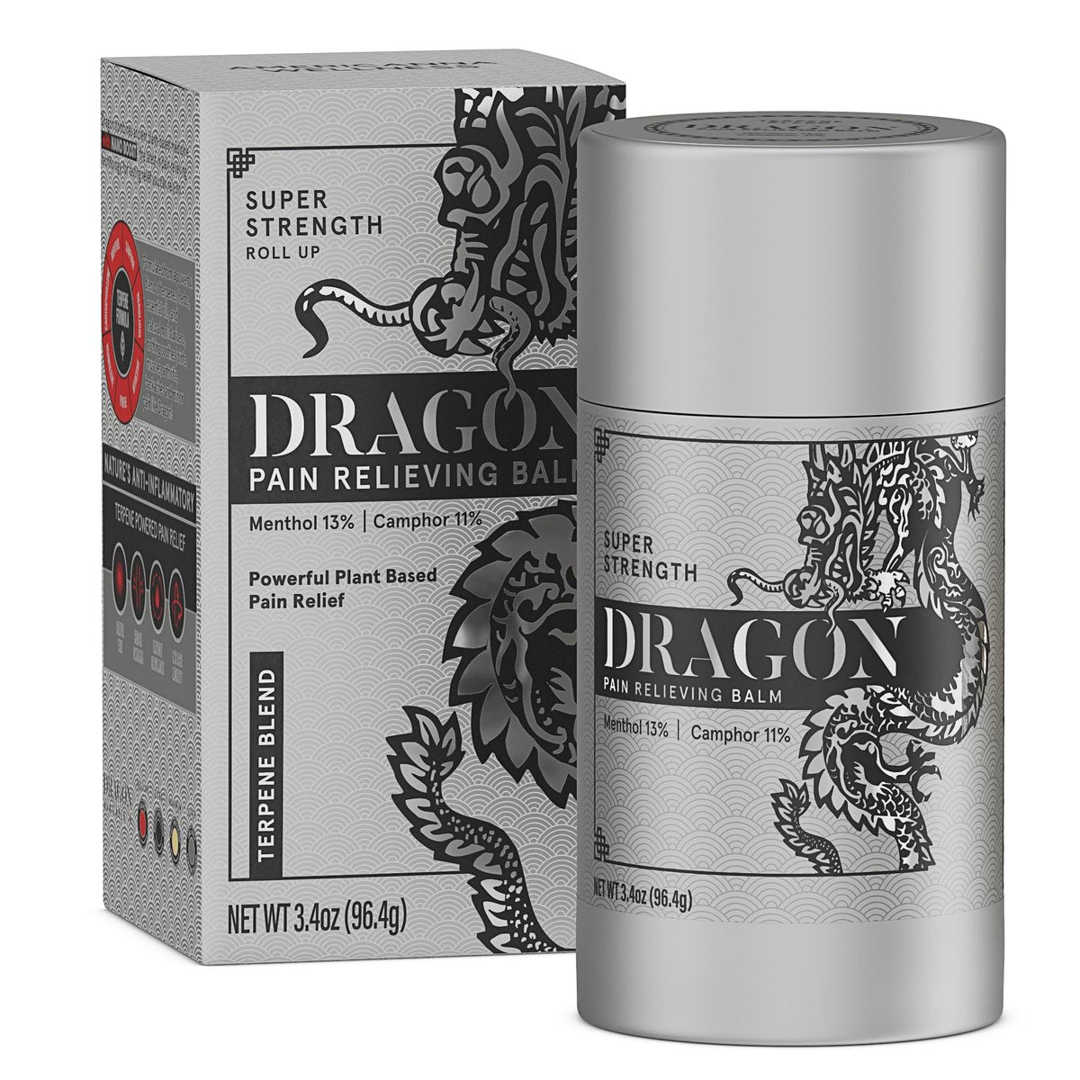 Americanna Wellness Dragon Balm 3.4oz Roll-Up Super Silver Strength Body Butter Avelisse