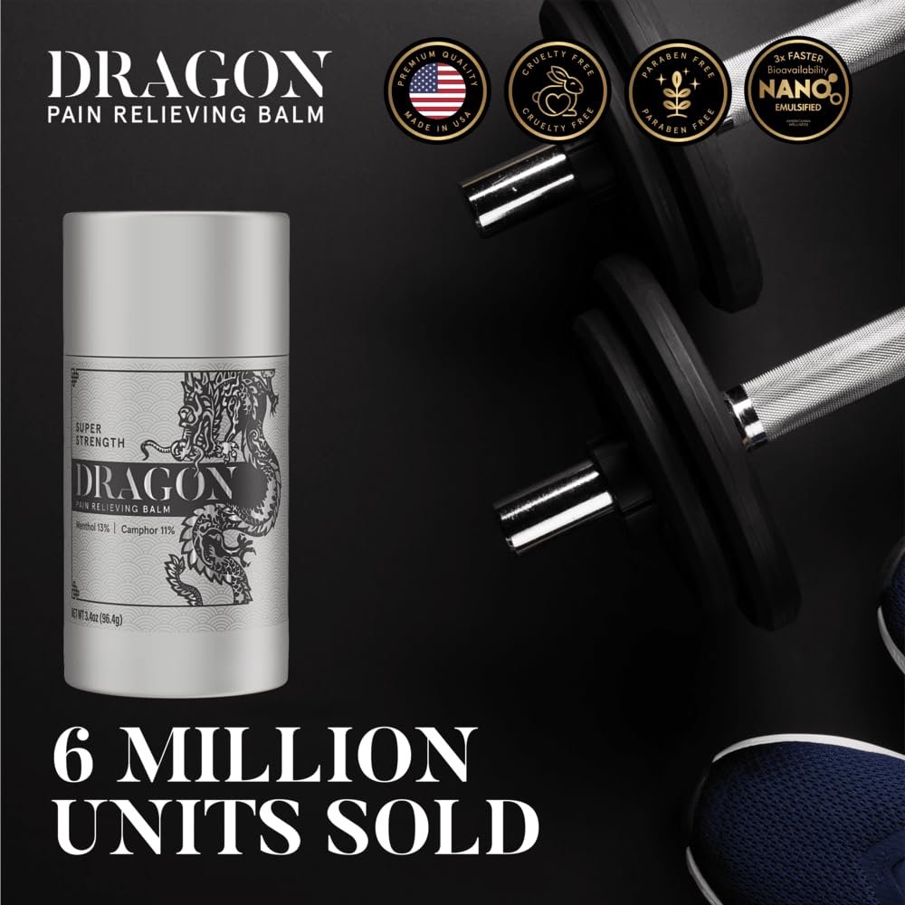 Americanna Wellness Dragon Balm 3.4oz Roll-Up Super Silver Strength Body Butter Avelisse