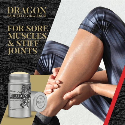 Americanna Wellness Dragon Balm 3.4oz Roll-Up Super Silver Strength Body Butter Avelisse