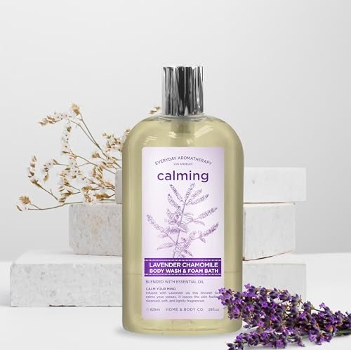 Everyday Aromatherapy Body Wash Duo - Eucalyptus Mint & Lavender Chamomile, 28oz Each, Pack of 2 | Home & Body Company Avelisse