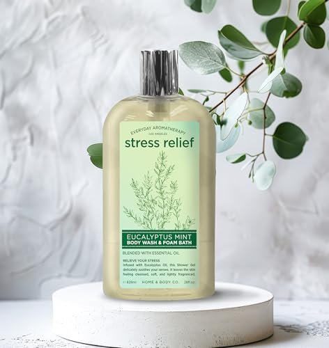 Everyday Aromatherapy Body Wash Duo - Eucalyptus Mint & Lavender Chamomile, 28oz Each, Pack of 2 | Home & Body Company Avelisse