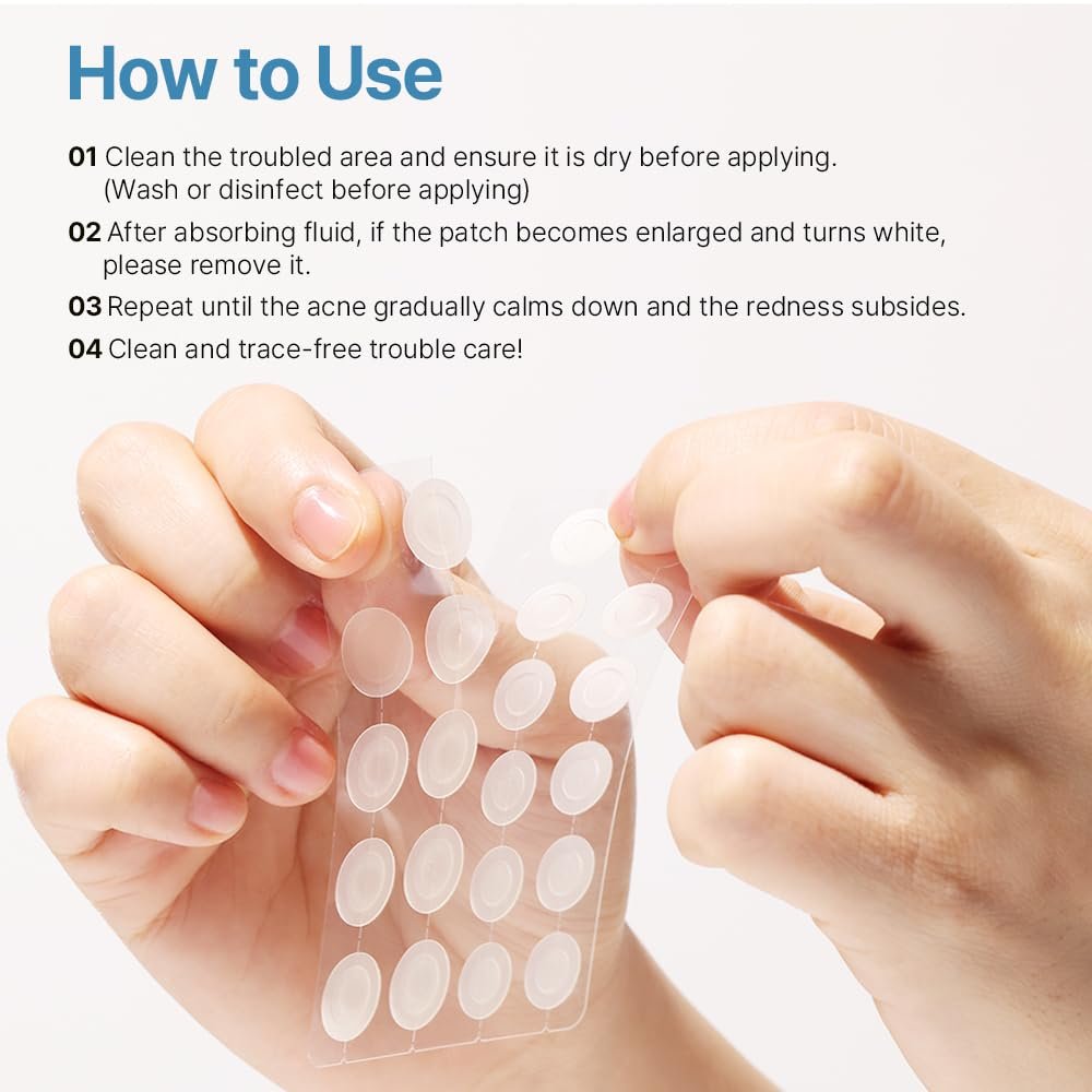Ariul True AC Clear Spot Patch – Invisible Matte Hydrocolloid Patches, Waterproof, 10mm & 12mm, Korean Skincare (110 Count) Avelisse