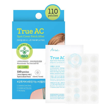 Ariul True AC Clear Spot Patch – Invisible Matte Hydrocolloid Patches, Waterproof, 10mm & 12mm, Korean Skincare (110 Count) Avelisse