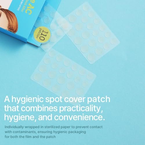 Ariul True AC Clear Spot Patch – Invisible Matte Hydrocolloid Patches, Waterproof, 10mm & 12mm, Korean Skincare (110 Count) Avelisse