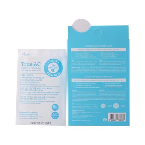 Ariul True AC Clear Spot Patch – Invisible Matte Hydrocolloid Patches, Waterproof, 10mm & 12mm, Korean Skincare (110 Count) Avelisse