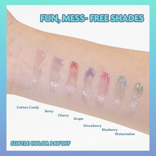Disney Moana 7 Piece Plant Based Lip Gloss Set – Girls Party Favors, First Makeup for Kids Ages 3+ - görsel 12