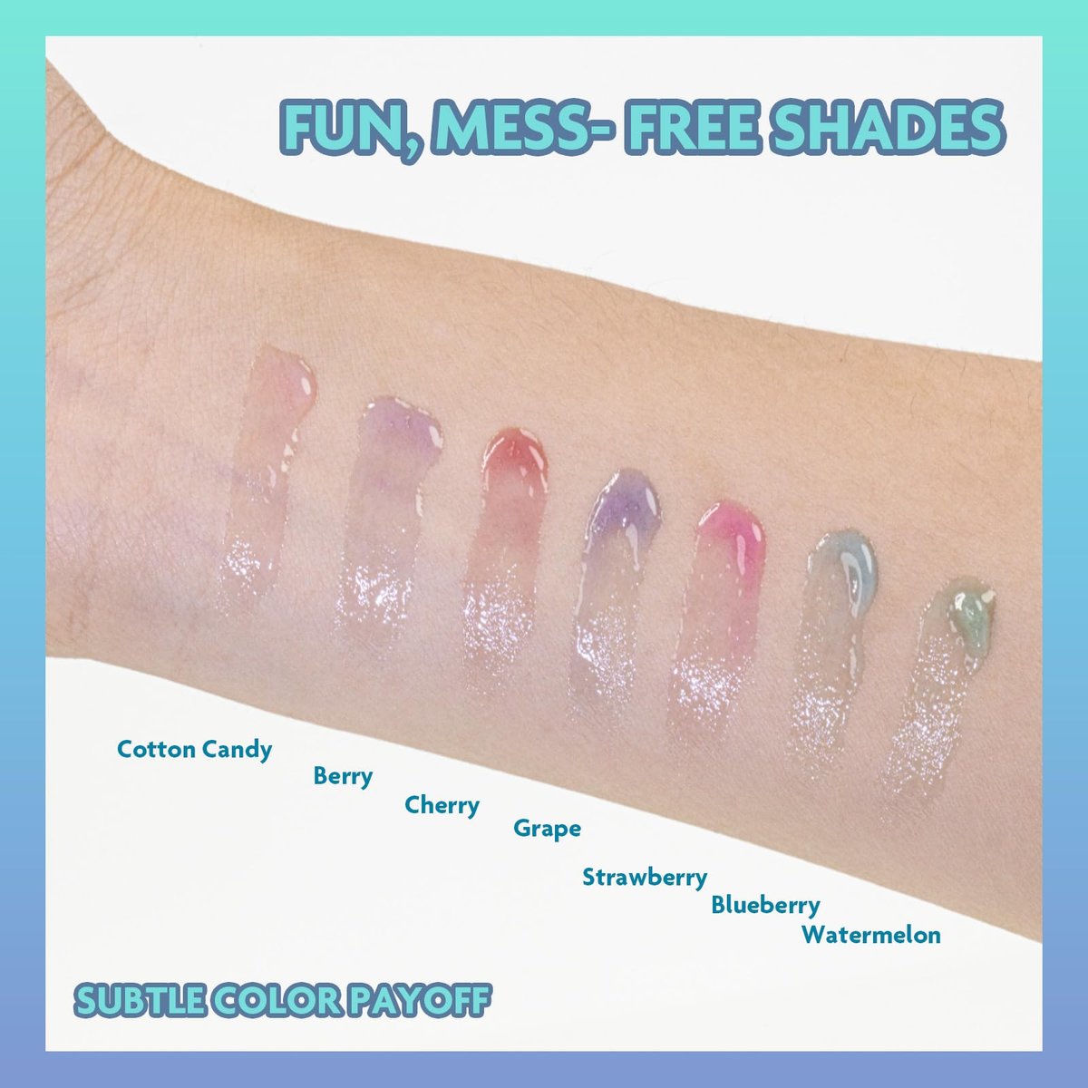 Disney Moana 7 Piece Plant Based Lip Gloss Set – Girls Party Favors, First Makeup for Kids Ages 3+ - görsel 11