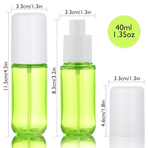 KREMORV Small Spray Bottle Travel Size 4 Pack - 1.35oz/40ml Fine Mist Empty Mini Spray Bottles Refillable Plastic Travel Bottle Set for Traveling and Outgoing - görsel 3