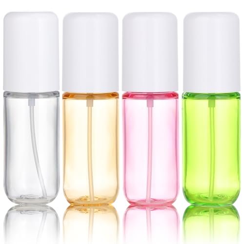 KREMORV Small Spray Bottle Travel Size 4 Pack - 1.35oz/40ml Fine Mist Empty Mini Spray Bottles Refillable Plastic Travel Bottle Set for Traveling and Outgoing - görsel 1