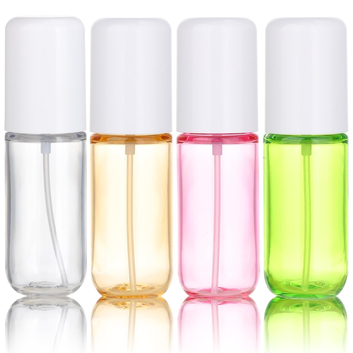 KREMORV Small Spray Bottle Travel Size 4 Pack - 1.35oz/40ml Fine Mist Empty Mini Spray Bottles Refillable Plastic Travel Bottle Set for Traveling and Outgoing - görsel 2