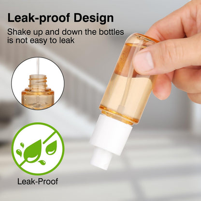 KREMORV Small Spray Bottle Travel Size 4 Pack - 1.35oz/40ml Fine Mist Empty Mini Spray Bottles Refillable Plastic Travel Bottle Set for Traveling and Outgoing
