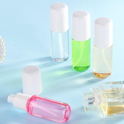 KREMORV Small Spray Bottle Travel Size 4 Pack - 1.35oz/40ml Fine Mist Empty Mini Spray Bottles Refillable Plastic Travel Bottle Set for Traveling and Outgoing
