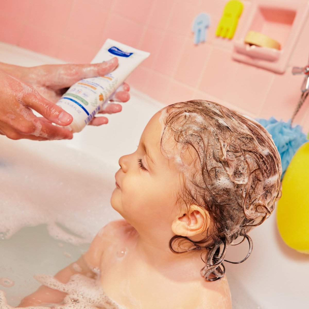 Mustela Detangling & Nourishing Cream Shampoo - Natural Shea Butter & Avocado - Curly & Frizzy Hair - Dermatologist-tested & Safe for Babies and Kids - 6.76 US Fl. Oz. Avelisse