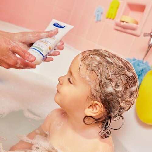 Mustela Detangling & Nourishing Cream Shampoo - Natural Shea Butter & Avocado - Curly & Frizzy Hair - Dermatologist-tested & Safe for Babies and Kids - 6.76 US Fl. Oz. Avelisse