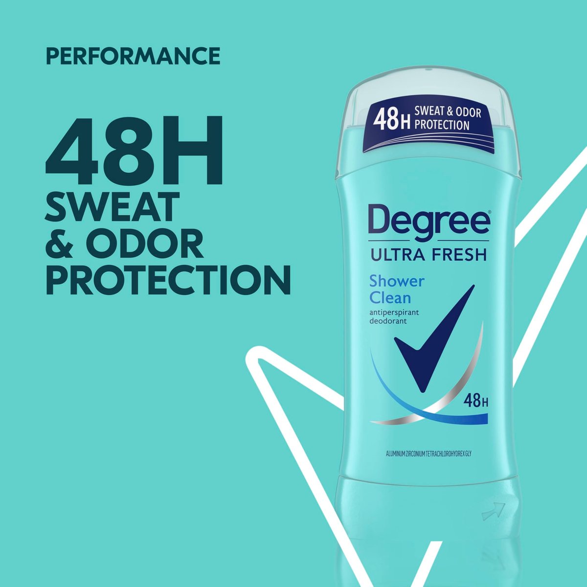 Degree Ultra Fresh Antiperspirant Deodorant Stick Shower Clean, 2.6 oz, Pack of 4 – 48H Sweat & Odor Protection for Women Avelisse