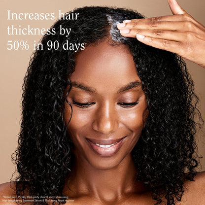 Rizos Curls Thickening Foam 2-in-1 Treatment + Styler - Improve Hair Thickness, Reduce Breakage, Boost Volume & Enhance Hair Health - 4.2 oz Avelisse