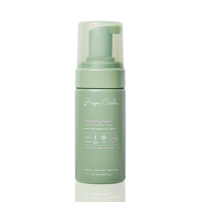 Rizos Curls Thickening Foam 2-in-1 Treatment + Styler - Improve Hair Thickness, Reduce Breakage, Boost Volume & Enhance Hair Health - 4.2 oz Avelisse