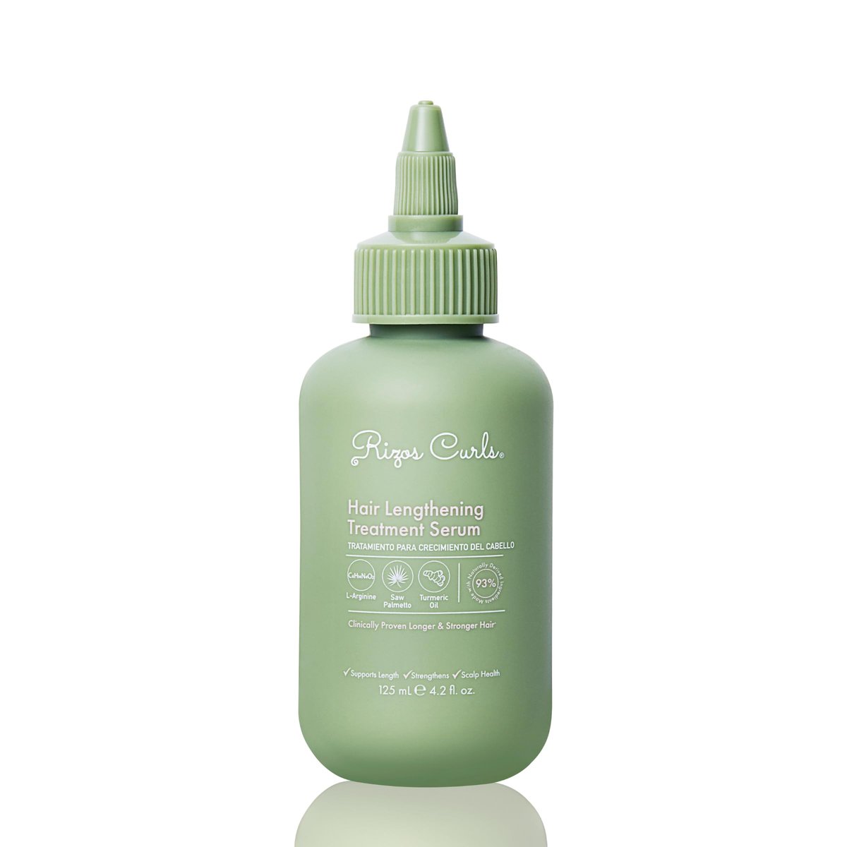 Rizos Curls Hair Lengthening Treatment Serum – Fortifies Roots for Healthy Scalp Microbiome, Promotes Longer Stronger Hair, 4.2 oz Avelisse