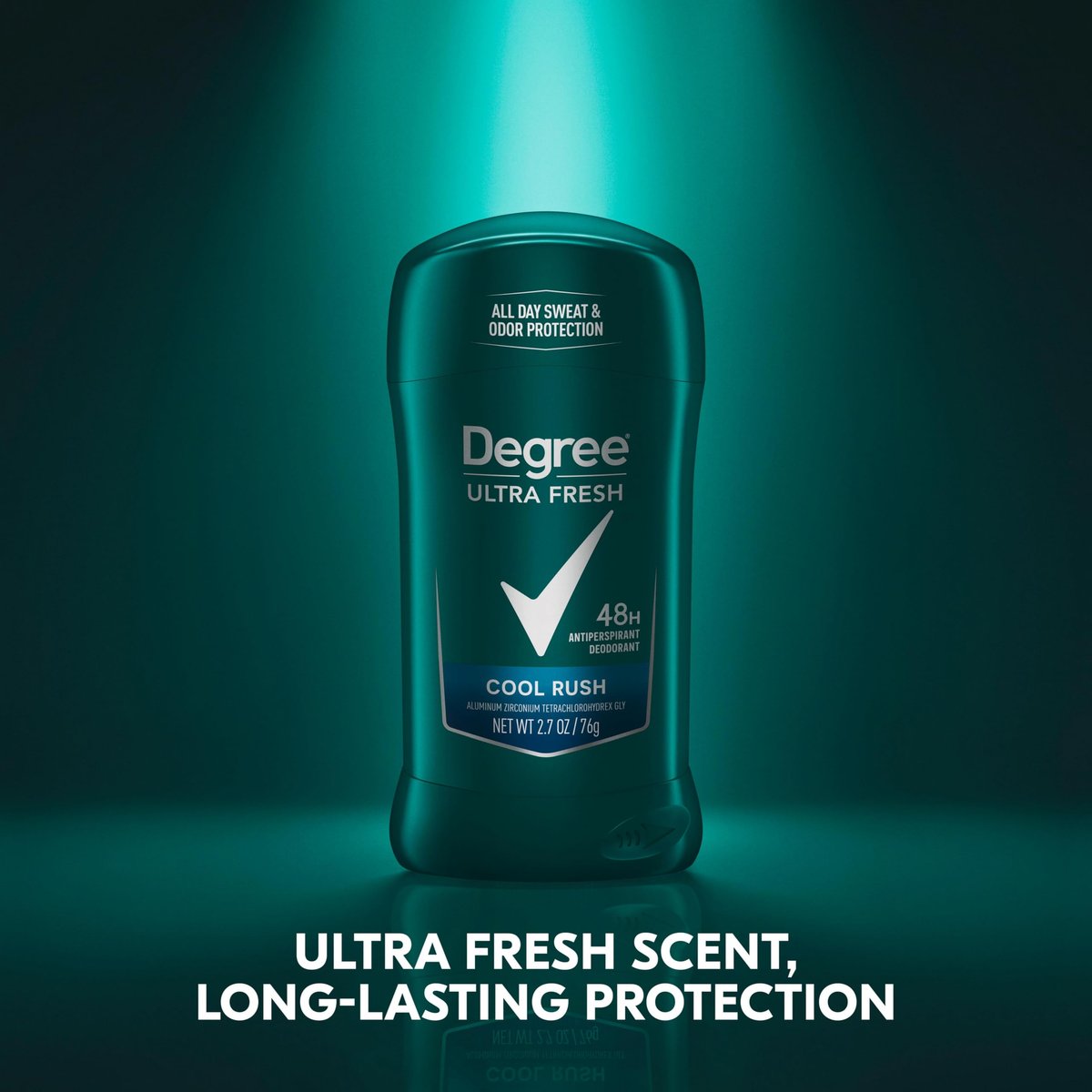 Degree Men Ultra Fresh Antiperspirant Deodorant Stick, Cool Rush, 4 Pack, 2.7 oz Each Avelisse