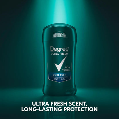 Degree Men Ultra Fresh Antiperspirant Deodorant Stick, Cool Rush, 4 Pack, 2.7 oz Each Avelisse
