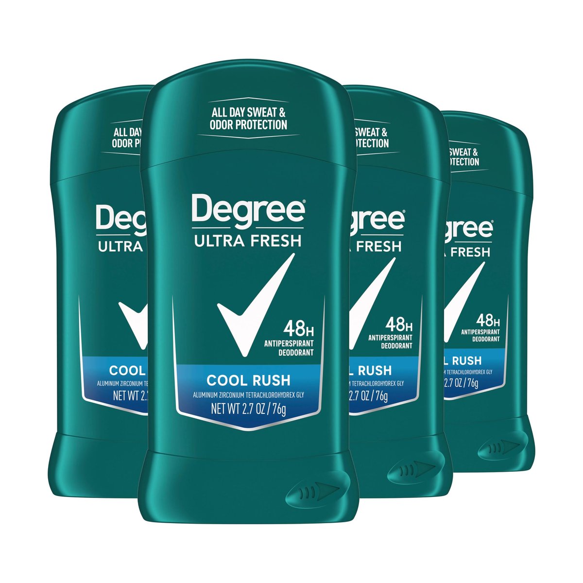 Degree Men Ultra Fresh Antiperspirant Deodorant Stick, Cool Rush, 4 Pack, 2.7 oz Each Avelisse