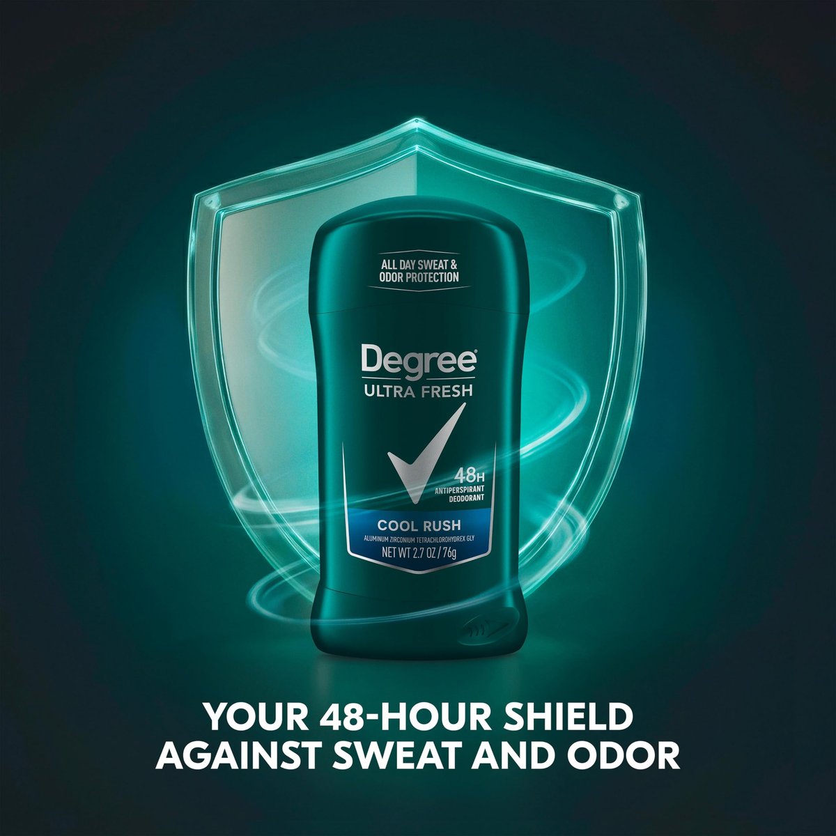 Degree Men Ultra Fresh Antiperspirant Deodorant Stick, Cool Rush, 4 Pack, 2.7 oz Each Avelisse