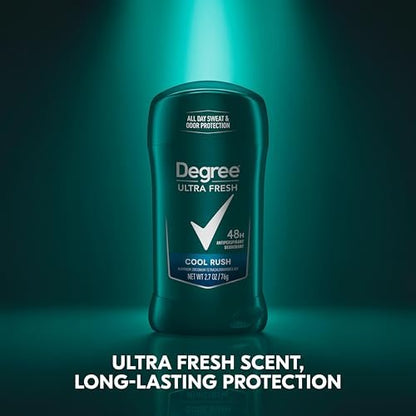 Degree Men Ultra Fresh Antiperspirant Deodorant Stick, Cool Rush, 4 Pack, 2.7 oz Each Avelisse