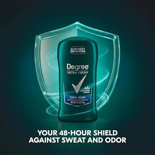 Degree Men Ultra Fresh Antiperspirant Deodorant Stick, Cool Rush, 4 Pack, 2.7 oz Each Avelisse