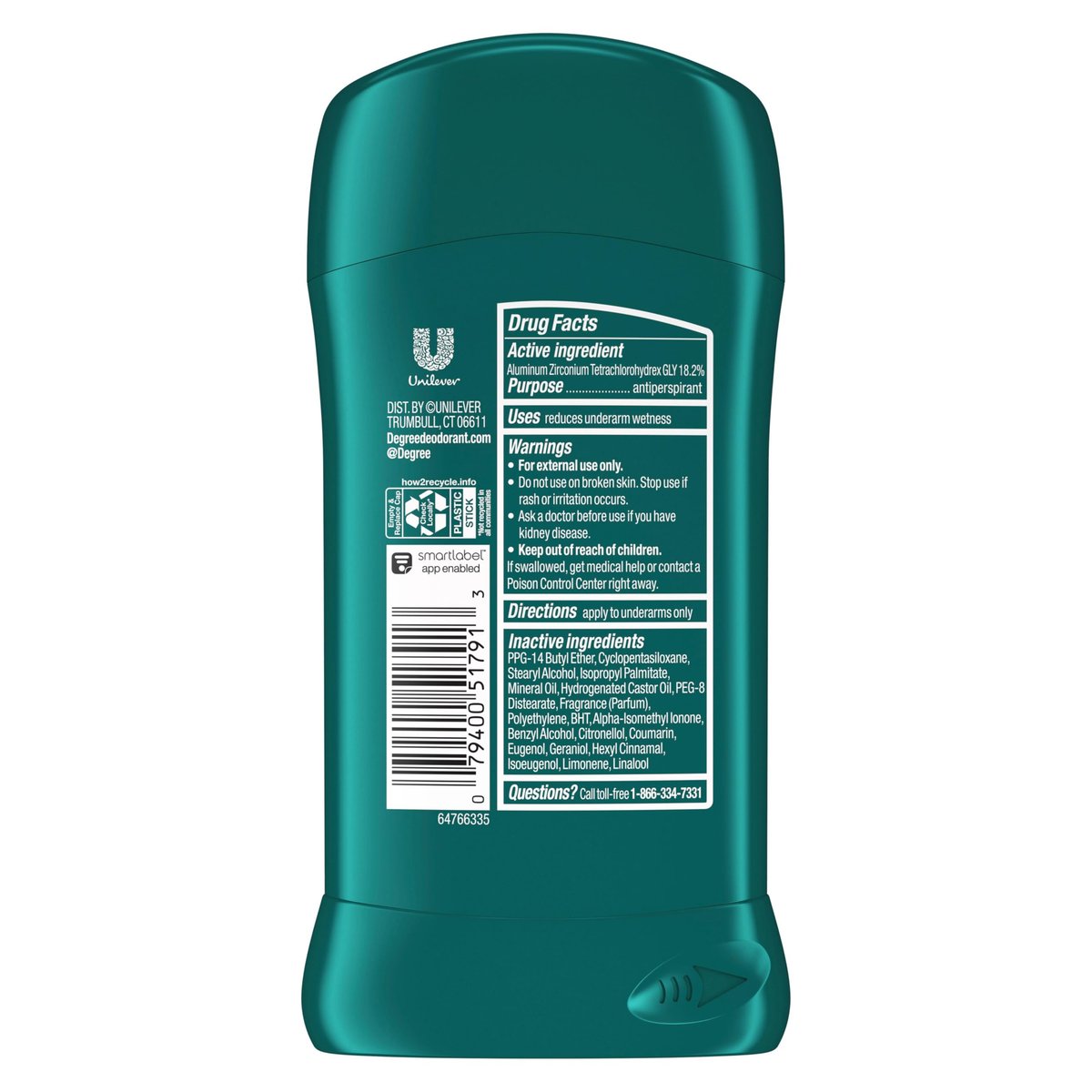 Degree Men Ultra Fresh Antiperspirant Deodorant Stick, Cool Rush, 4 Pack, 2.7 oz Each Avelisse
