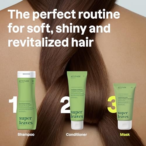 ATTITUDE Repairing Hair Mask – Nourishing & Restorative with Abyssinian Oil, Argan Oil & Shea Butter, Vegan, Pink Argan Scent, 5 Fl Oz Avelisse