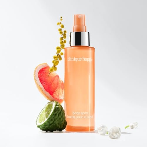 Clinique Happy Body Spritz - Grapefruit, Bergamot, Hawaiian Wedding Flower & Spring Mimosa - Women's Fragrance, 4.23 Fl Oz Avelisse