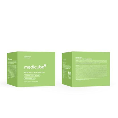 medicube Exosome CICA Tea Tree Calming Toner Pads - 100 Pads for Sensitive Skin, Redness & Breakouts | Low-Irritating Hydrating Korean Skincare Avelisse