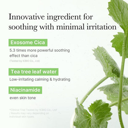medicube Exosome CICA Tea Tree Calming Toner Pads - 100 Pads for Sensitive Skin, Redness & Breakouts | Low-Irritating Hydrating Korean Skincare Avelisse