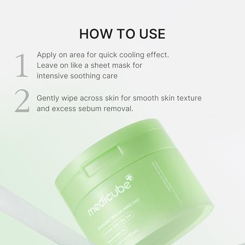 medicube Exosome CICA Tea Tree Calming Toner Pads - 100 Pads for Sensitive Skin, Redness & Breakouts | Low-Irritating Hydrating Korean Skincare Avelisse