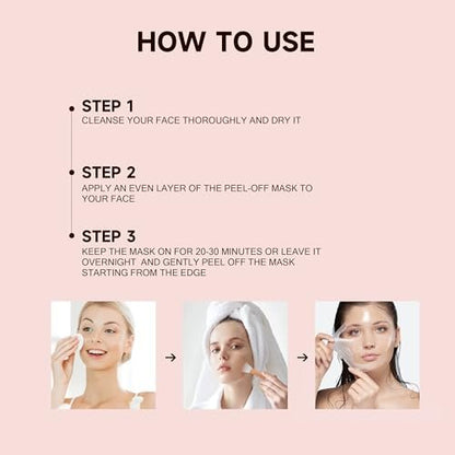 Disunie Collagen Overnight Wrapping Mask with Brush – 3.04 oz Night Peel-off Facial Mask with Ceramide NP & Niacinamide for Glowing, Moisturized, and Firm Skin Avelisse