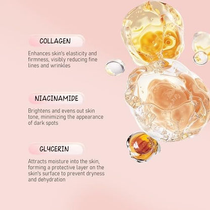 Disunie Collagen Overnight Wrapping Mask with Brush – 3.04 oz Night Peel-off Facial Mask with Ceramide NP & Niacinamide for Glowing, Moisturized, and Firm Skin Avelisse
