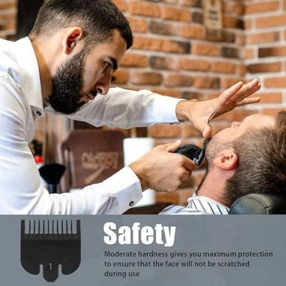 Wahl #1 Guide Comb Attachment 1/8" (3.0 mm) - Professional Clipper Guard Replacement for Wahl, Trimmer Guards Set, Hair Cutting Guard Attachment 3114-001, Black (2 Pack)