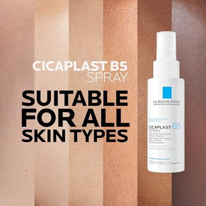 La Roche-Posay Cicaplast B5 Spray - Hydrating Face Mist with Vitamin B5 & Madecassoside for Skin Barrier Repair, 3.38 Fl Oz Avelisse